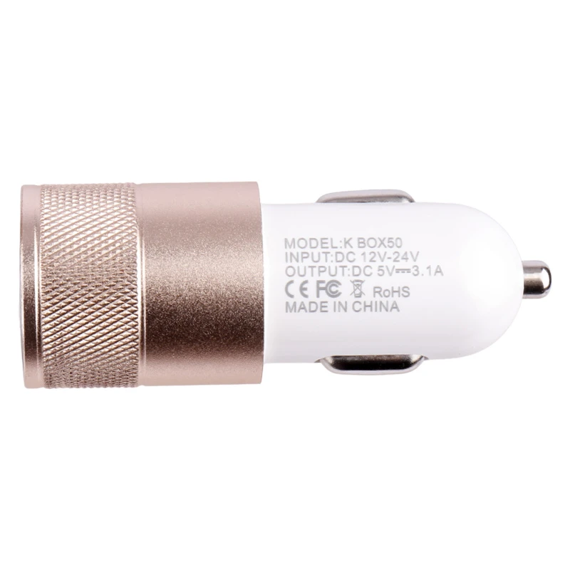 شارژر فندکی KingStar K Box50 2.1A 10.5W + هولدر + کابل 3 سر