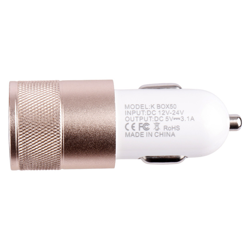 شارژر فندکی KingStar K Box50 2.1A 10.5W + هولدر + کابل 3 سر