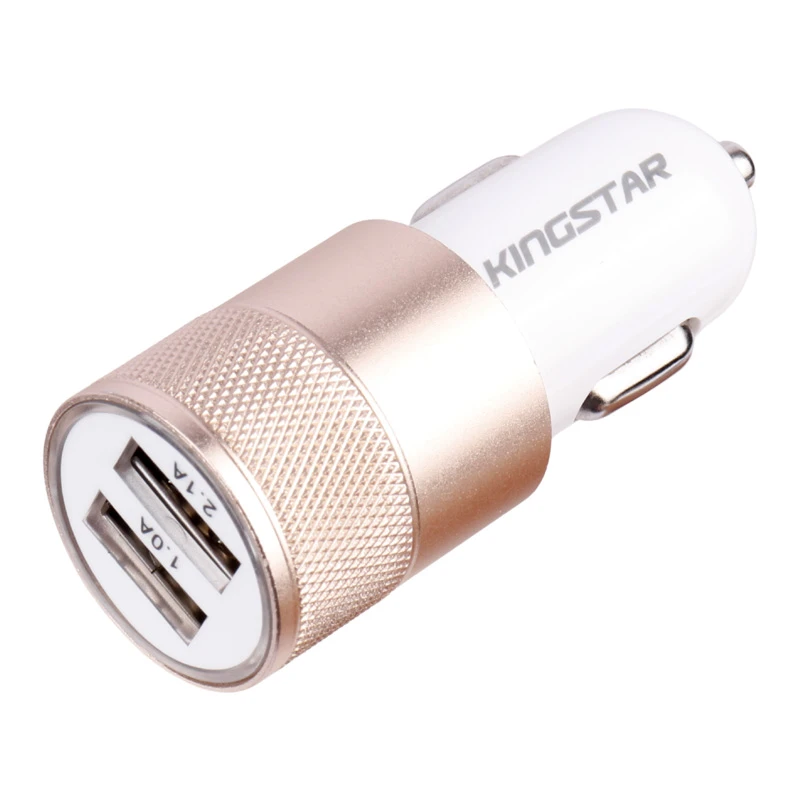 شارژر فندکی KingStar K Box50 2.1A 10.5W + هولدر + کابل 3 سر