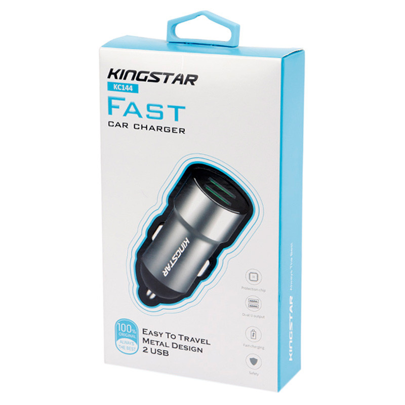 شارژر فندکی فست شارژ KingStar KC144 3.4A 17W