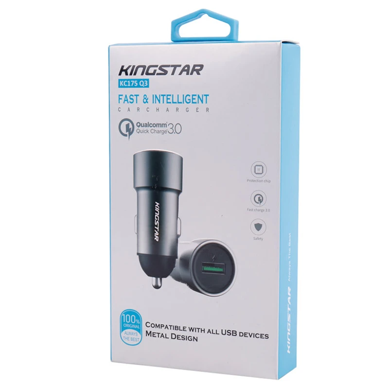 شارژر فندکی فست شارژ KingStar KC175 3.1A QC3.0 18W