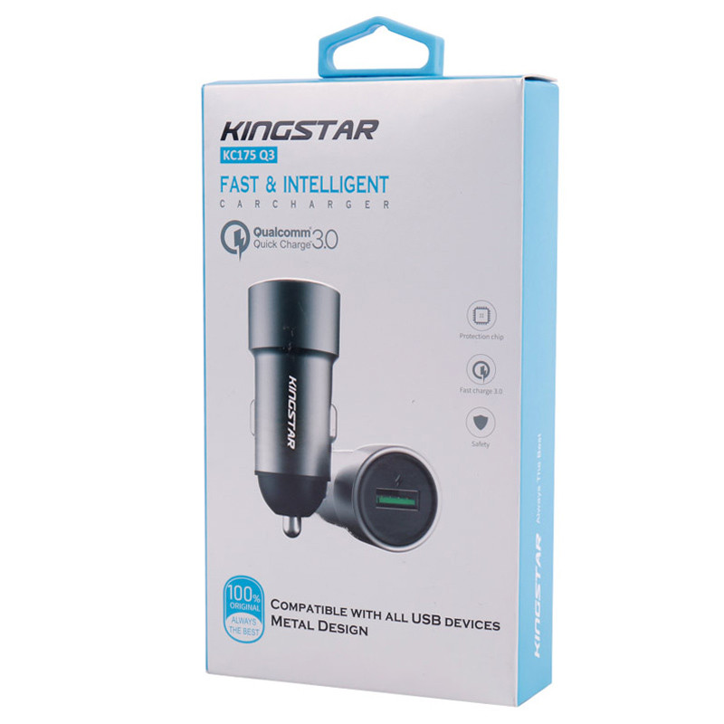 شارژر فندکی فست شارژ KingStar KC175 3.1A QC3.0 PD 18W