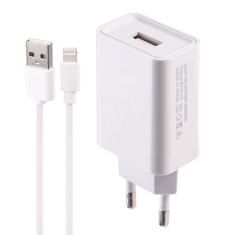 شارژر دیواری KingStar KW151i 2.1A 10.5W + کابل آیفونی