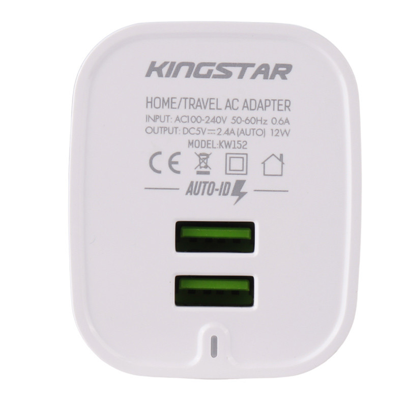کلگی فست شارژ KingStar KW152 2Port 2.4A 12W