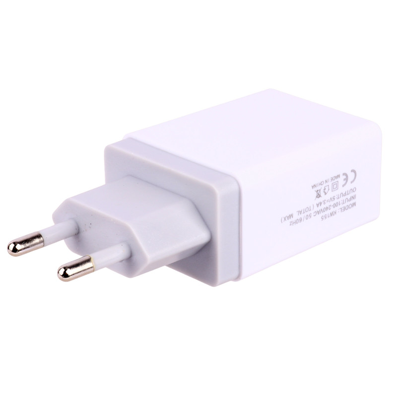 شارژر دیواری KingStar KW155 i 2Port 2.4A 12W + کابل آیفونی