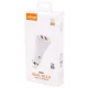 شارژر فندکی فست شارژ Ldnio C511Q 3A QC3.0 36W + کابل آیفونی