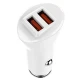 شارژر فندکی فست شارژ Ldnio C511Q 3A QC3.0 36W + کابل آیفونی