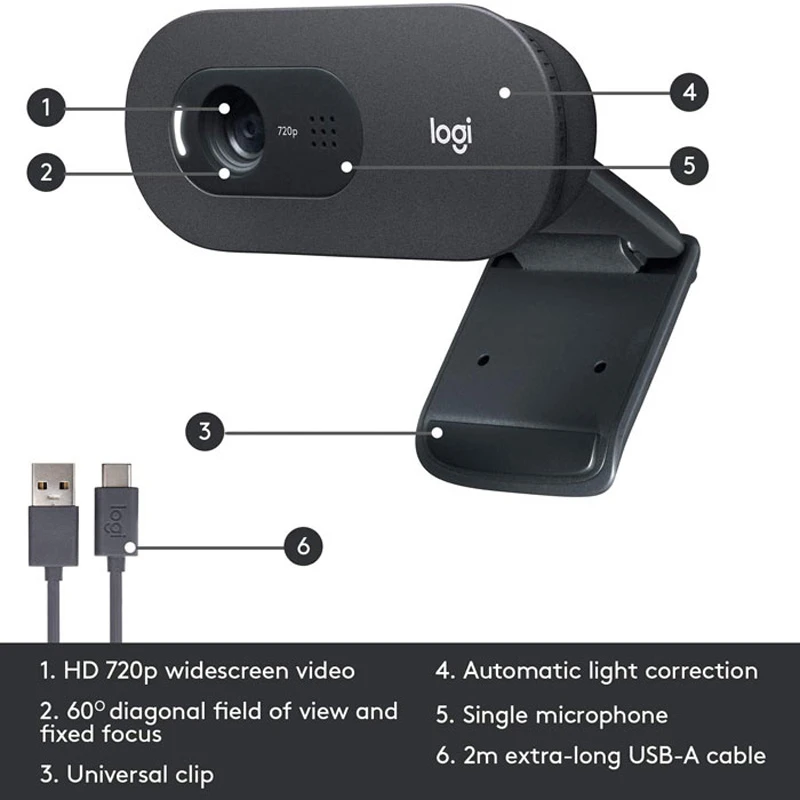 وبکم Logitech C505E HD