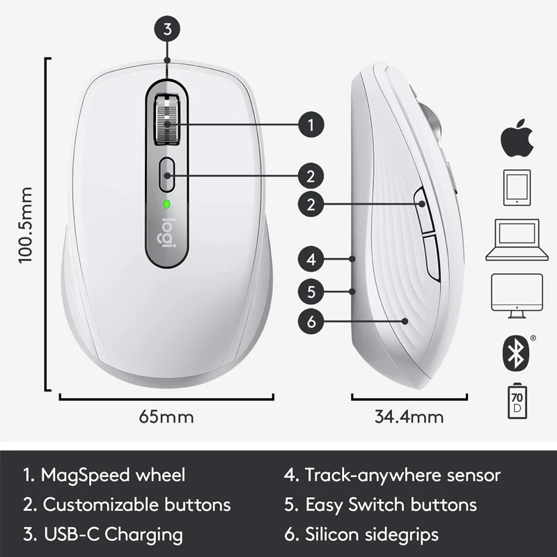 موس بی سیم Logitech MX Anywhere 3