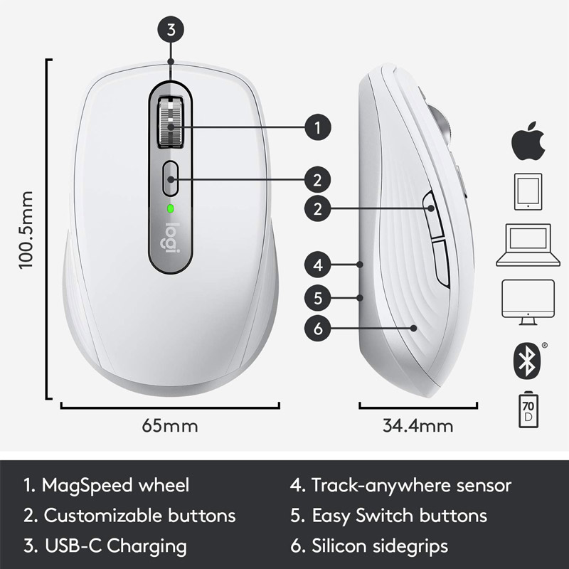 موس بی سیم Logitech MX Anywhere 3