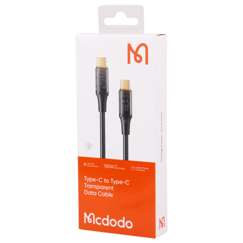 کابل تبدیل فست شارژ Mcdodo CA-2110 Type-C to Type-C 5A PD 100W 1.2m