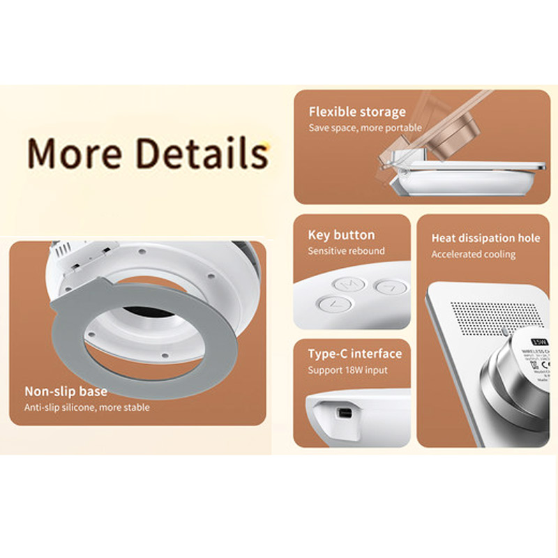 شارژر بی سیم و چراغ رومیزی Mcdodo CH-1610 15W