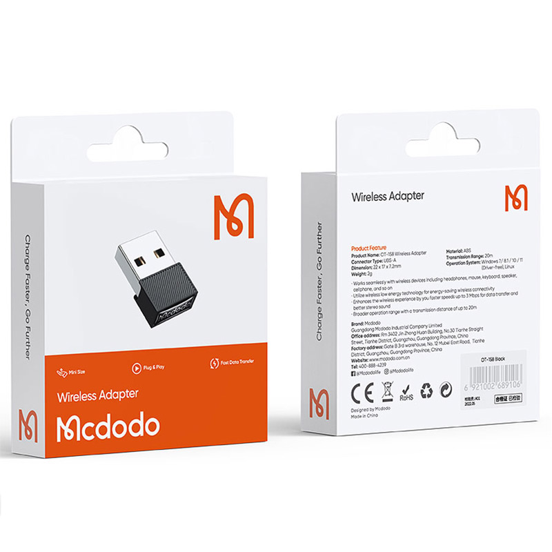 دانگل بلوتوث کامپیوتر Mcdodo OT-1580 USB