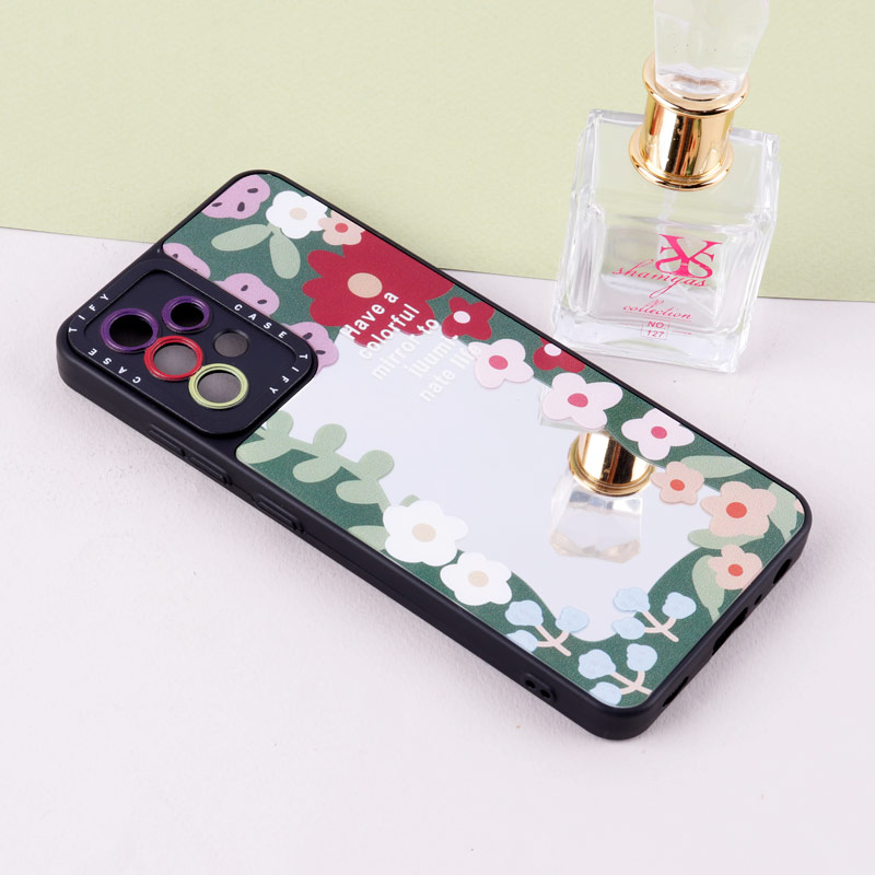 قاب آینه ای طرحدار محافظ لنزدار Samsung Galaxy A23