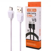 کابل میکرو یو اس بی فست شارژ Moxom V8-01 طول 1 متر