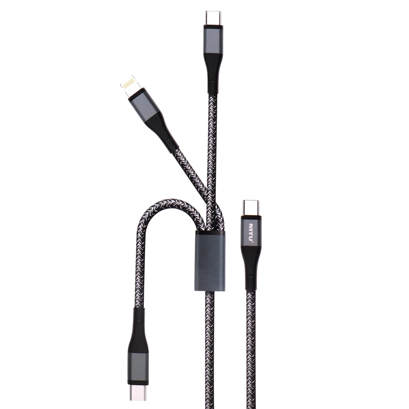 کابل سه سر فست شارژ نیتو NC206G طول 1.2 متر