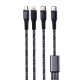 کابل سه سر فست شارژ نیتو NC206G طول 1.2 متر