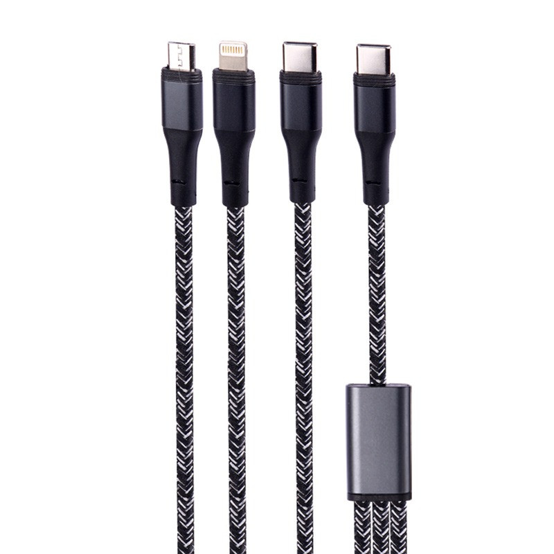 کابل 3 سر فست شارژ Nitu NC206G PD 1.2m