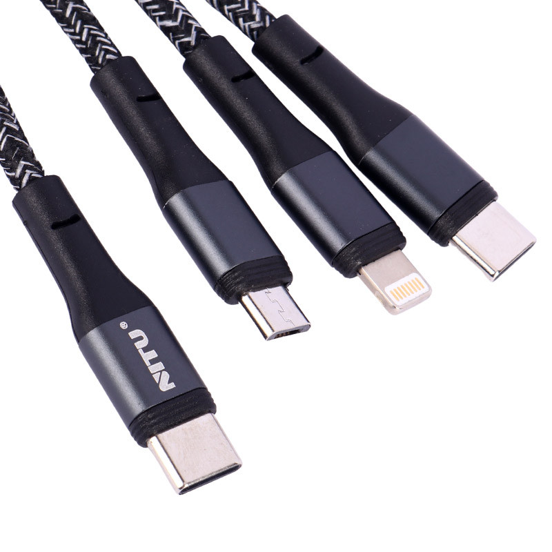 کابل 3 سر فست شارژ Nitu NC206G PD 1.2m