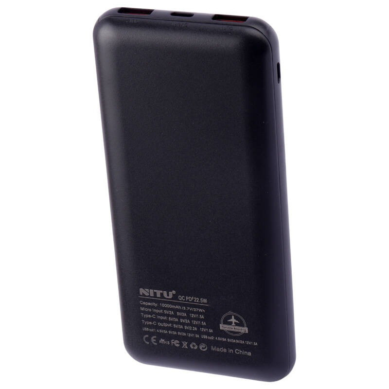 پاور بانک فست شارژ 10000 نیتو Nitu NPB04 QC PD 22.5W