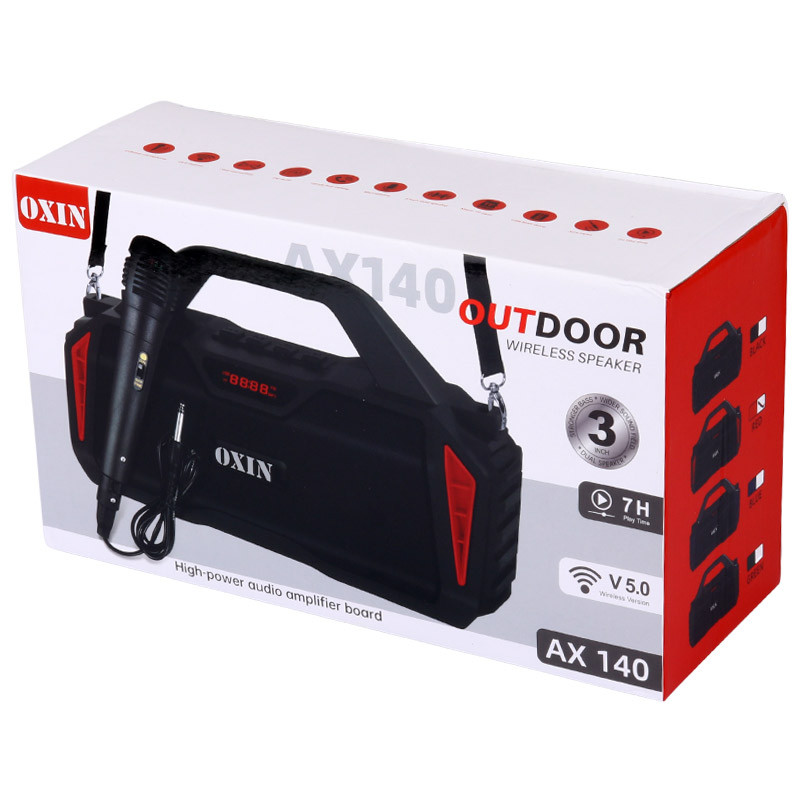 اسپیکر بلوتوثی رم و فلش خور Oxin AX140 + میکروفون
