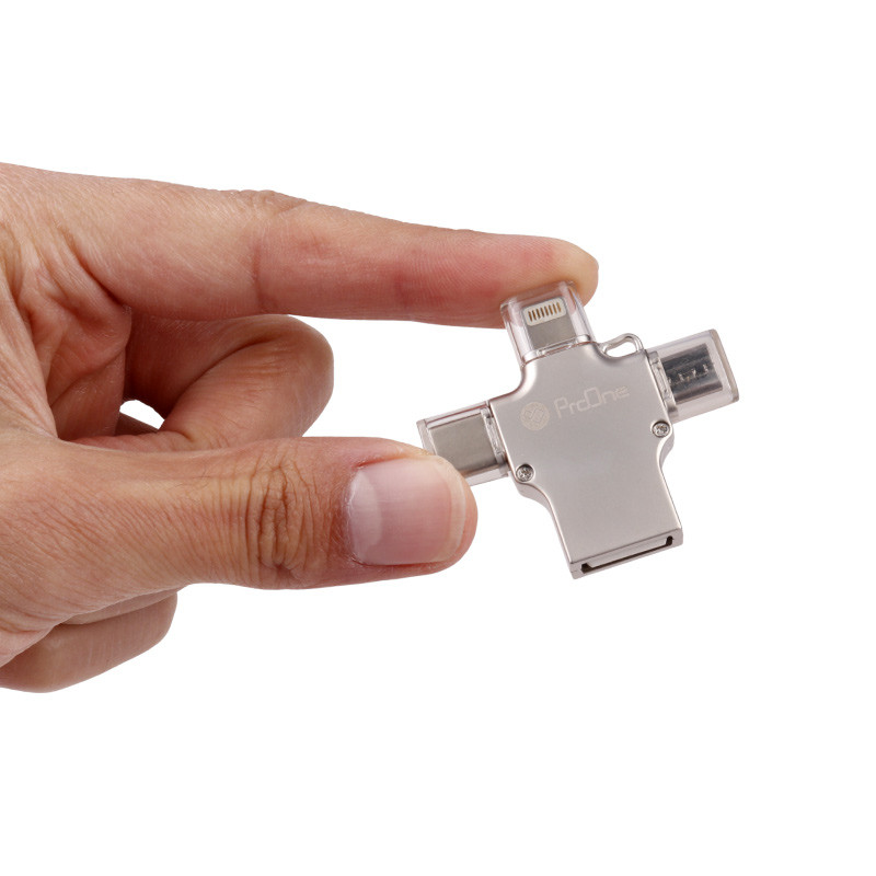 تبدیل ProOne PCO04 OTG USB To MicroUSB / Lightning / Type-C