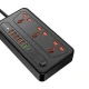 چند راهی 3 خانه ارت دار پرووان PSP12 با کابل 2 متری + شارژر USB