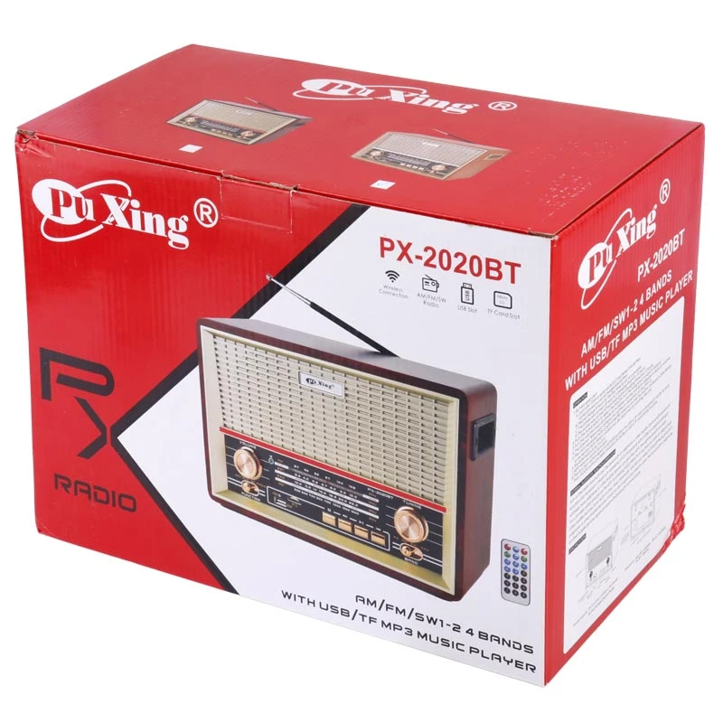 رادیو اسپیکر بلوتوثی رم و فلش خور Puxing PX-2020BT + ریموت کنترل
