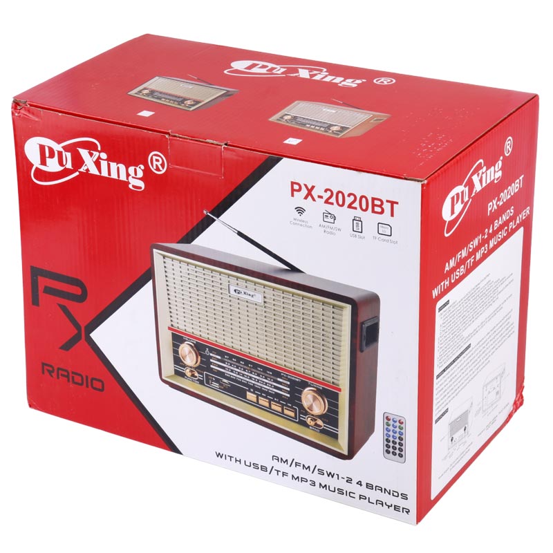 رادیو اسپیکر بلوتوثی رم و فلش خور Puxing PX-2020BT + ریموت کنترل