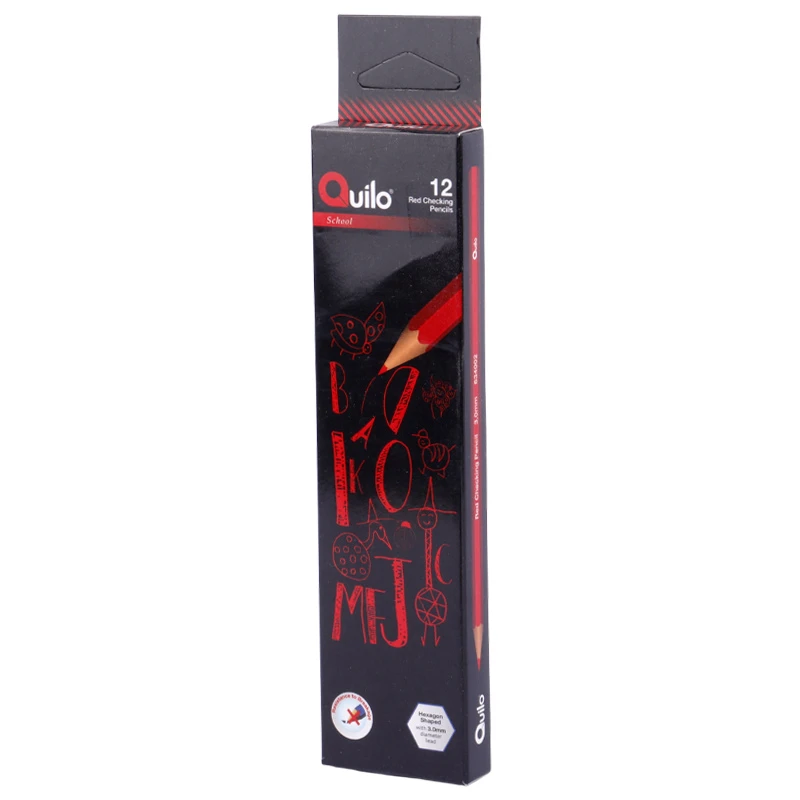 مداد قرمز کوییلو Quilo No.634002 بسته 12 عددی