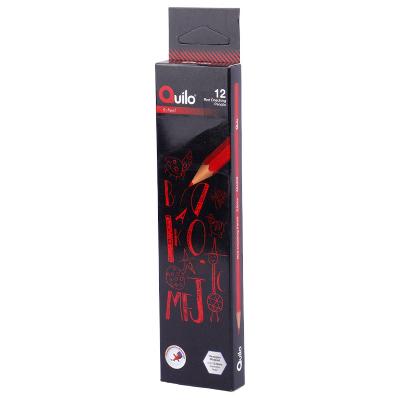 مداد قرمز کوییلو Quilo No.634002 بسته 12 عددی