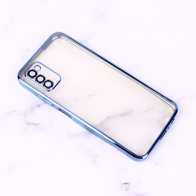قاب ساده شفاف دور رنگی محافظ لنزدار Samsung Galaxy A03s / A02s
