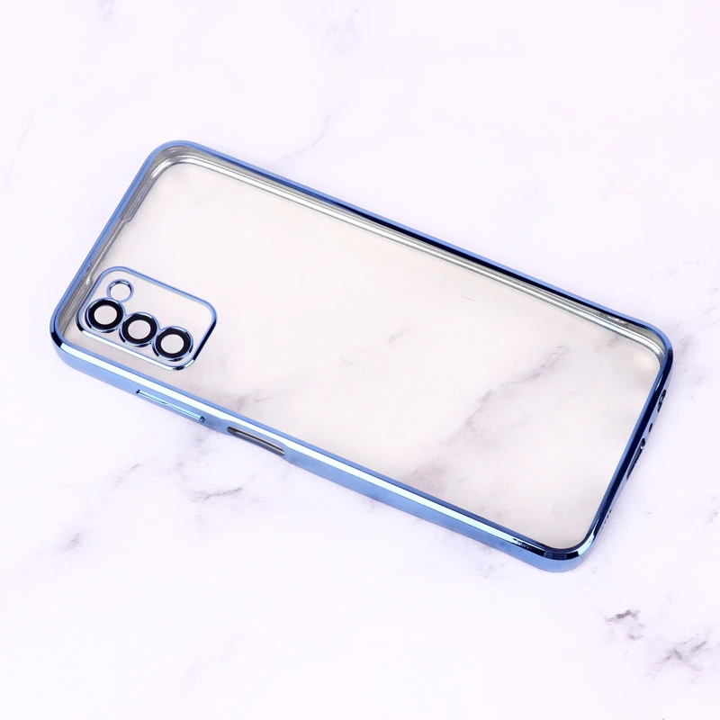 قاب ساده شفاف دور رنگی محافظ لنزدار Samsung Galaxy A03s / A02s