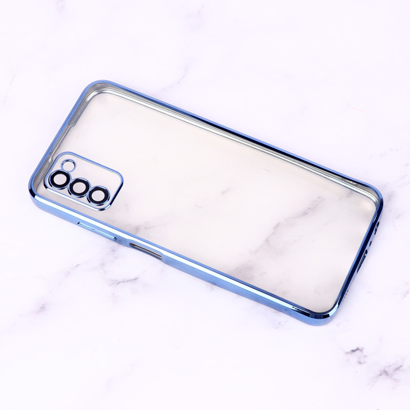 قاب ساده شفاف دور رنگی محافظ لنزدار Samsung Galaxy A03s / A02s