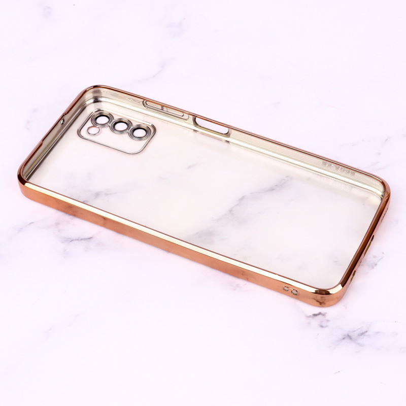 قاب ساده شفاف دور رنگی محافظ لنزدار Samsung Galaxy A03s / A02s