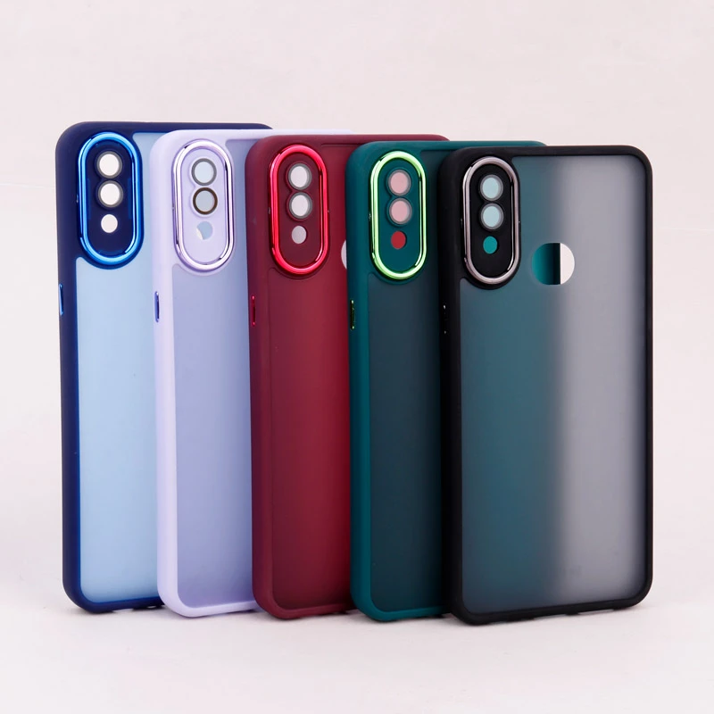 قاب PC سامسونگ Galaxy A10s متال ایرون پشت مات محافظ لنزدار