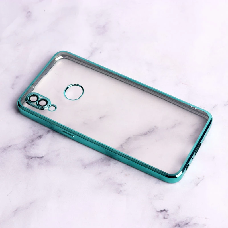 قاب ساده شفاف دور رنگی محافظ لنزدار Samsung Galaxy A10s