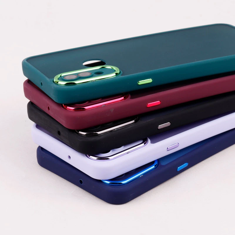 قاب PC سامسونگ Galaxy A10s متال ایرون پشت مات محافظ لنزدار