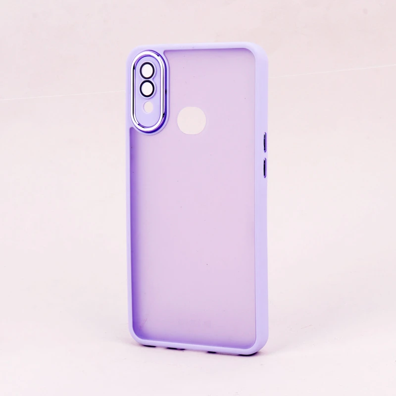 قاب PC سامسونگ Galaxy A10s متال ایرون پشت مات محافظ لنزدار