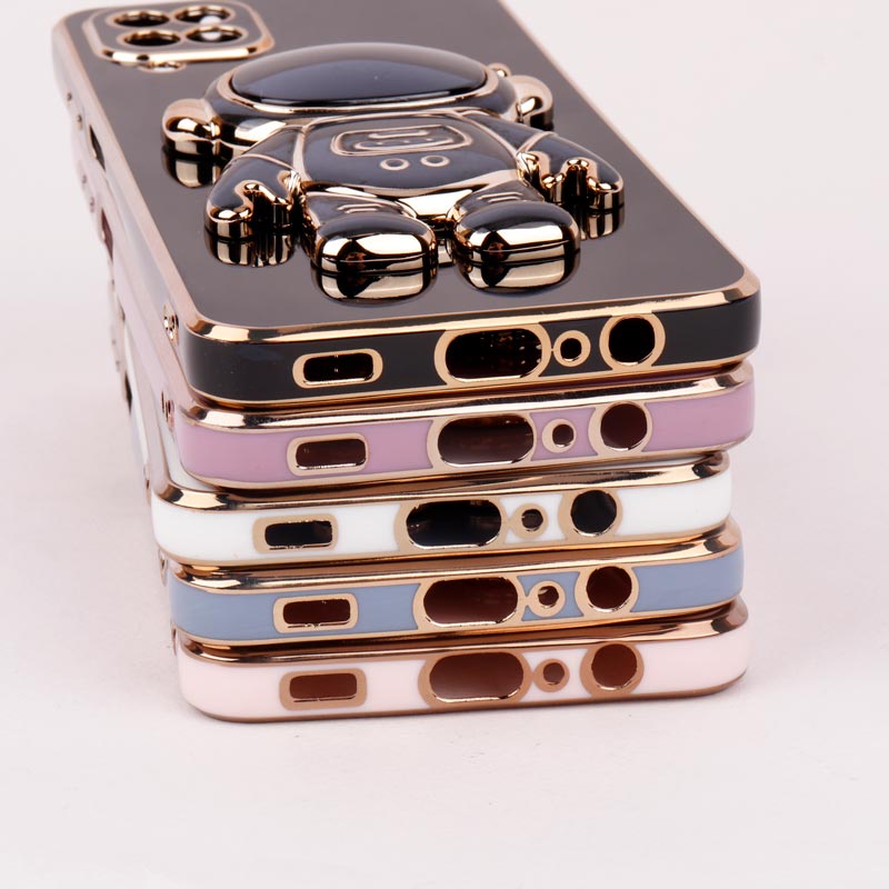 قاب براق My Case استند آدمکی محافظ لنزدار Samsung Galaxy A12
