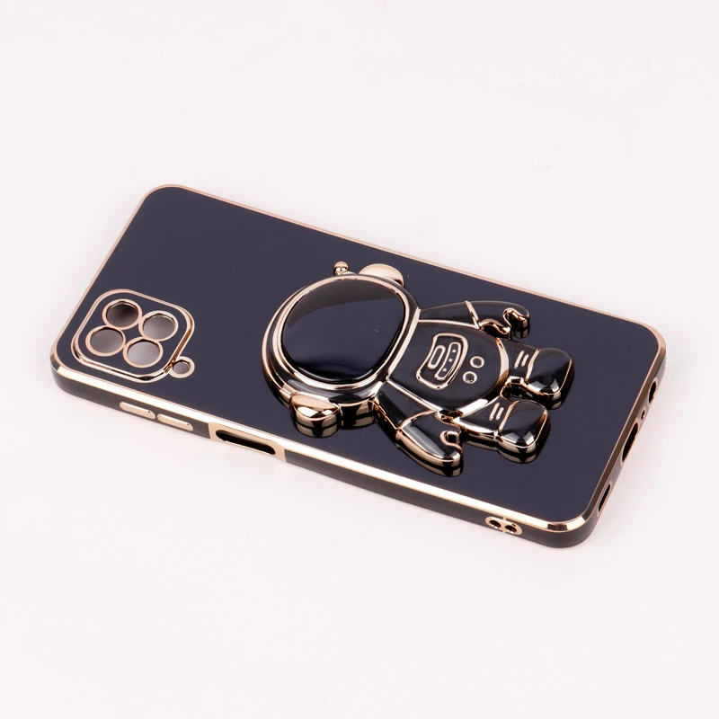 قاب براق My Case استند آدمکی محافظ لنزدار Samsung Galaxy A12