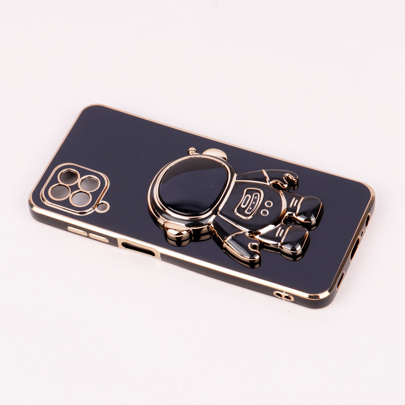 قاب براق My Case استند آدمکی محافظ لنزدار Samsung Galaxy A12