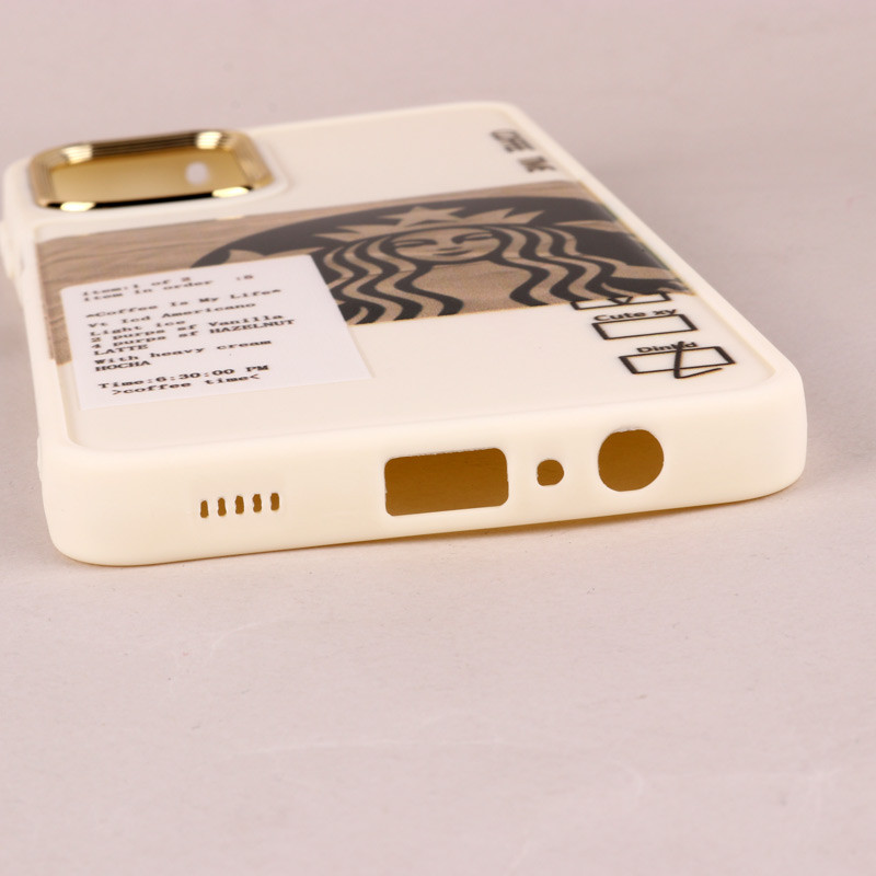 قاب طرحدار Starbucks دور لنز فلزی Samsung Galaxy A12