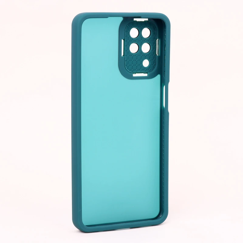 قاب PC سامسونگ Galaxy A12 متال ایرون پشت مات محافظ لنزدار