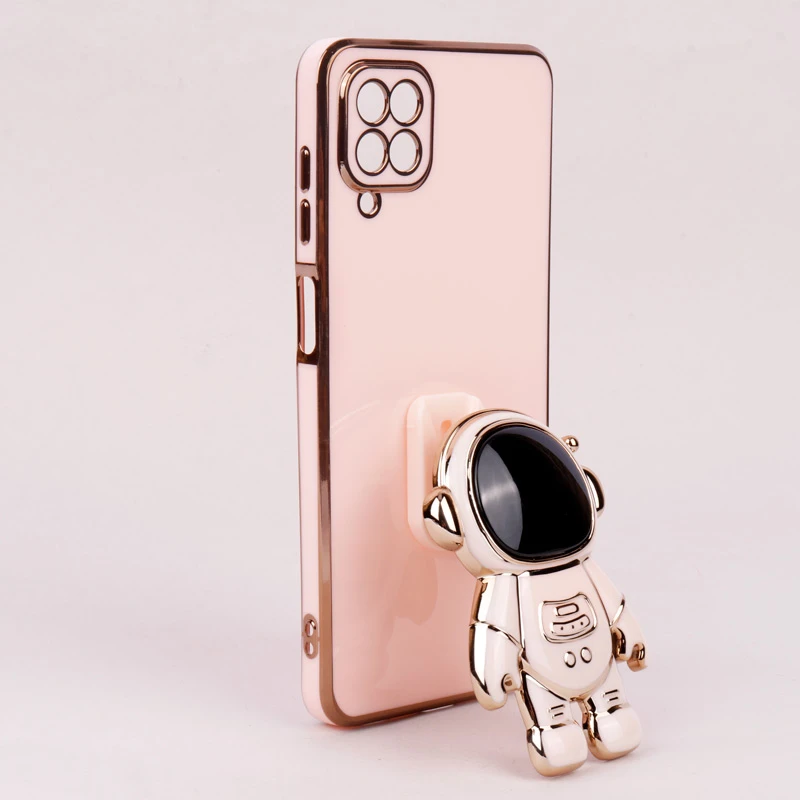 قاب براق My Case استند آدمکی محافظ لنزدار Samsung Galaxy A12
