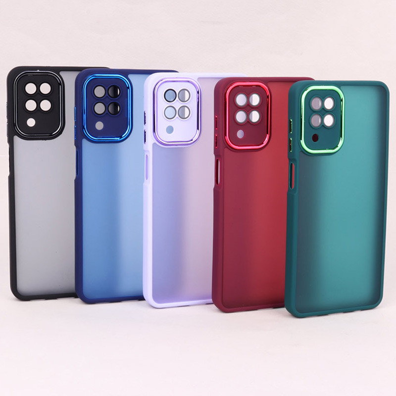 قاب PC متال ایرون مات محافظ لنزدار Samsung Galaxy A12