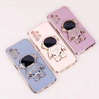 قاب براق My Case استند آدمکی محافظ لنزدار Samsung Galaxy A13 4G