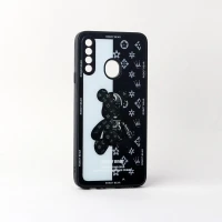 قاب پشت گلسی Robot Bear محافظ لنزدار Samsung Galaxy A20s