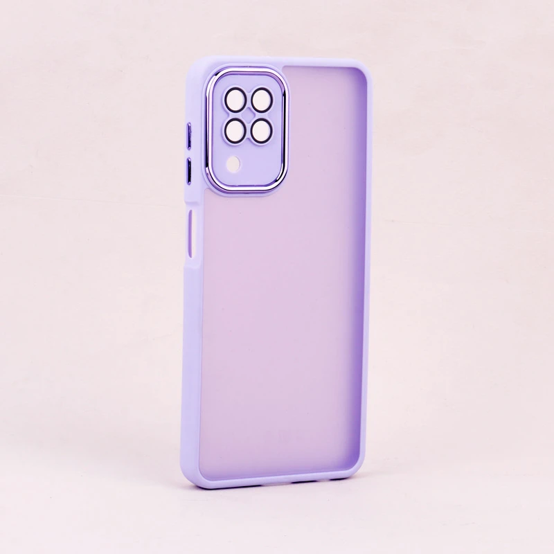قاب PC سامسونگ Galaxy A22 4G متال ایرون پشت مات محافظ لنزدار