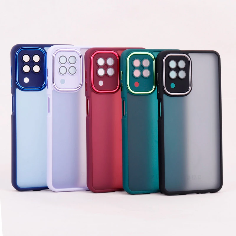 قاب PC سامسونگ Galaxy A22 4G متال ایرون پشت مات محافظ لنزدار
